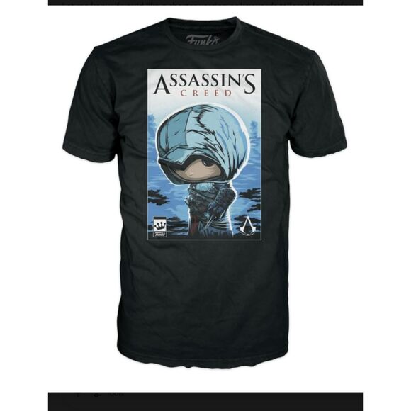 432 Assassin’s Creed Funko Pop Graphic T-Shirt | Black Gamer Tee – Men’s/Unisex - Picture 1 of 1